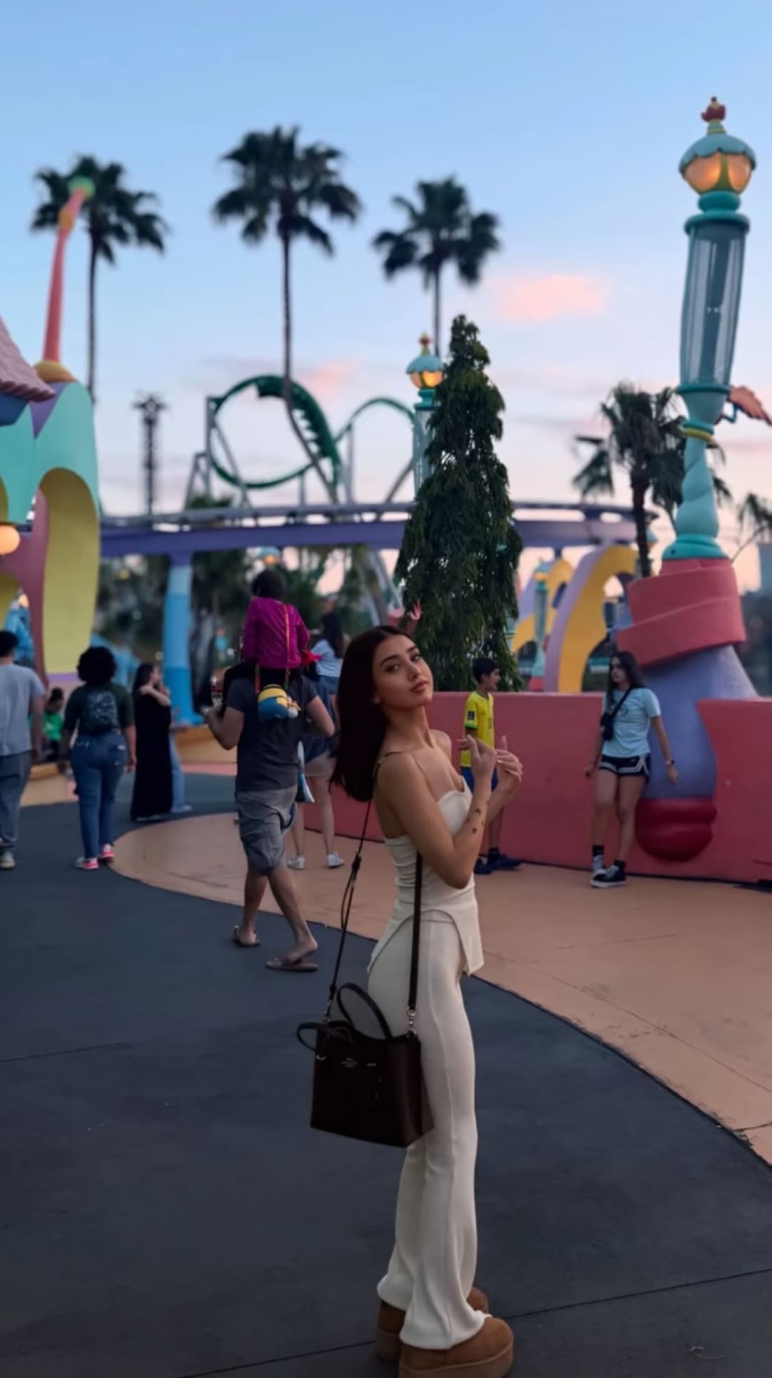 Clara on the beach — the moment she decided to start her brand